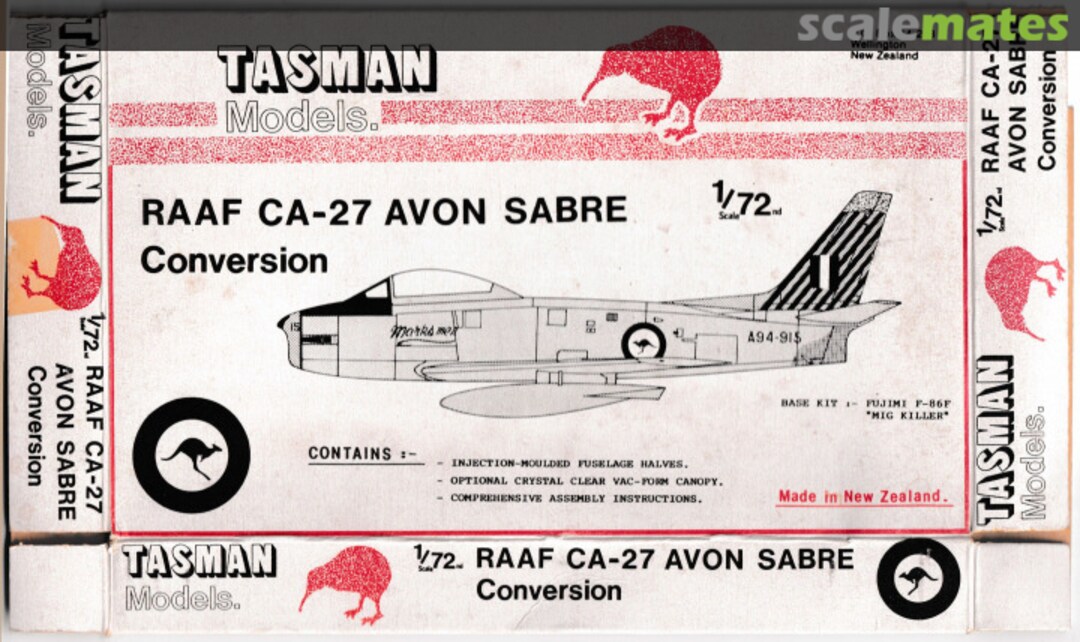 Boxart RAAF Avon Sabre Conversion 000 Tasman Model Products