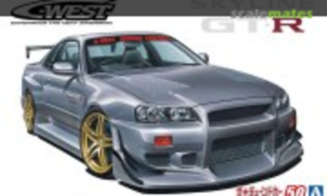 1:24 C-WEST BNR34 Skyline GT-R '02 (Aoshima 069905)