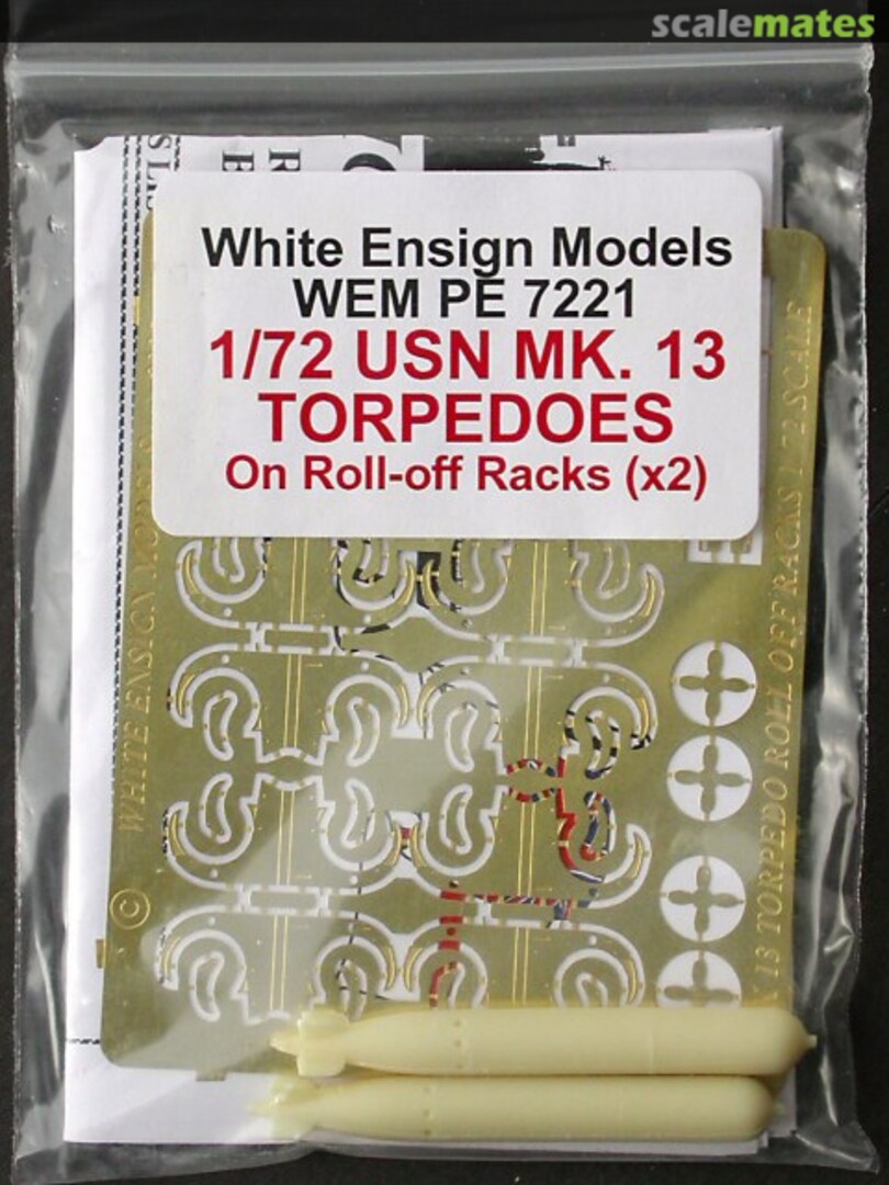 Boxart USN Mk.13 Torpedoes PE 7221 White Ensign Models