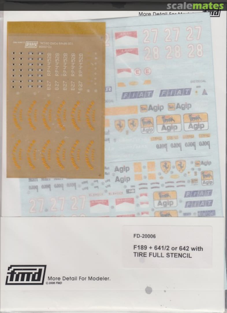 Boxart F189 + 641/2 or 642 FD-20006 FMD Decals