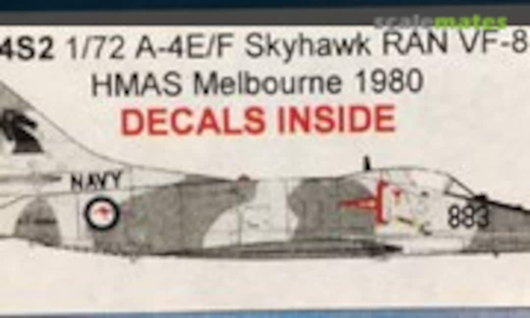 1:72 A-4E/F Skyhawk RAN VF-805 HMAS Melbourne 1980 (AU repack F-24S2)