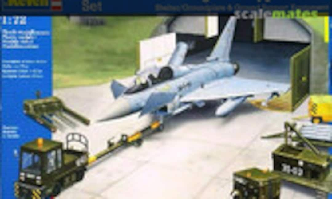 1:72 Eurofighter Typhoon &amp; Shelter/Groundplate &amp; Ground Support Equipment (Revell 04376)