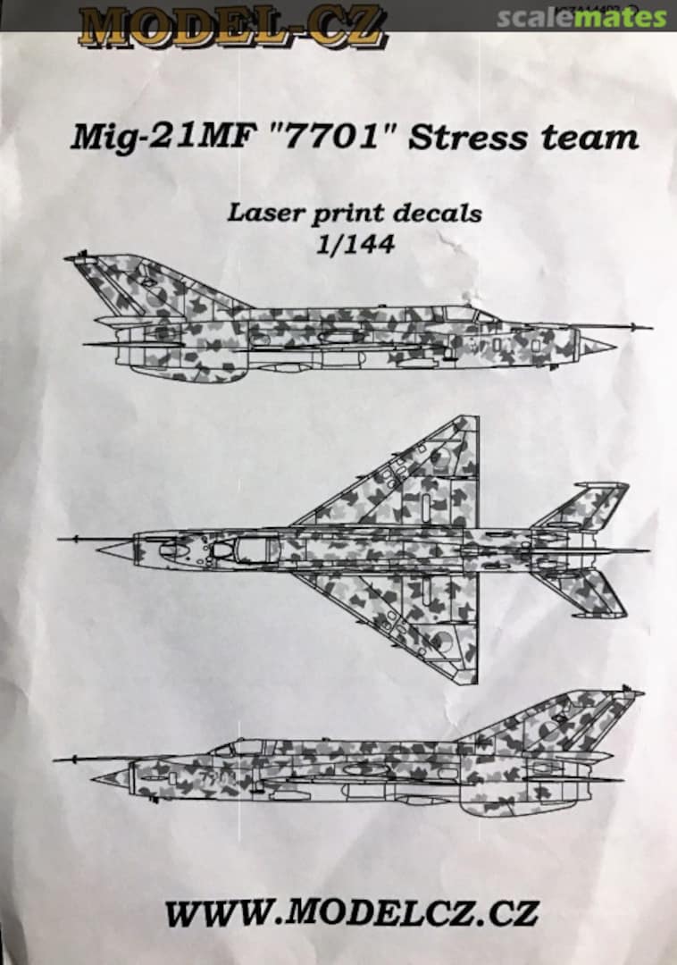 Boxart MiG-21MF "7701" Stress team MCZA14402 Model-CZ