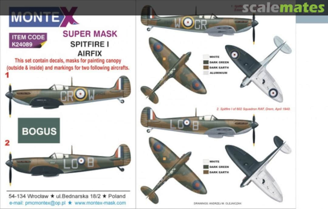 Boxart Spitfire Mk.I K24089 Montex