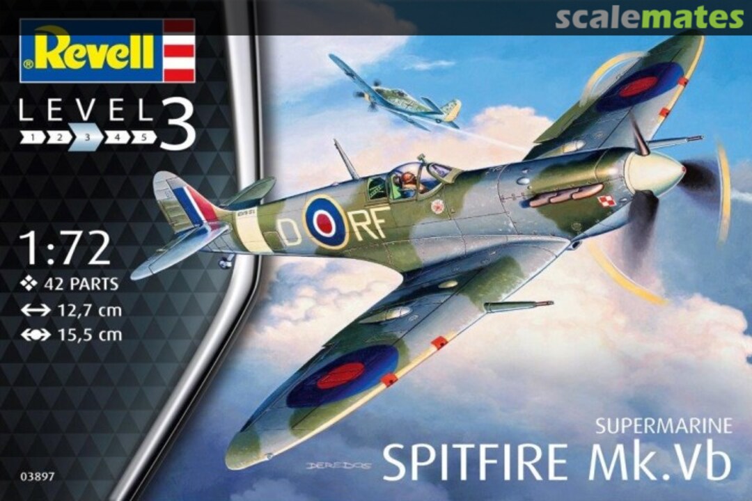 Boxart Supermarine Spitfire Mk.Vb 03897 Revell