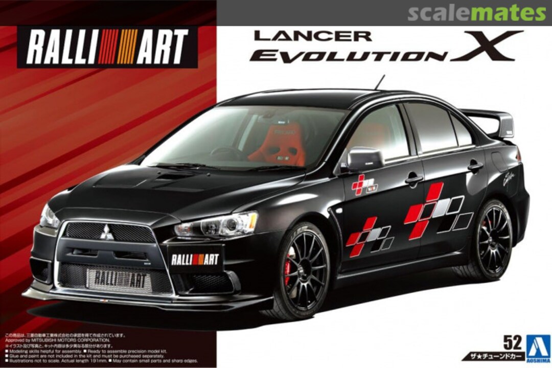 Boxart RALLIART CZ4A Lancer Evolution X '07 (Mitsubishi) 055441 Aoshima