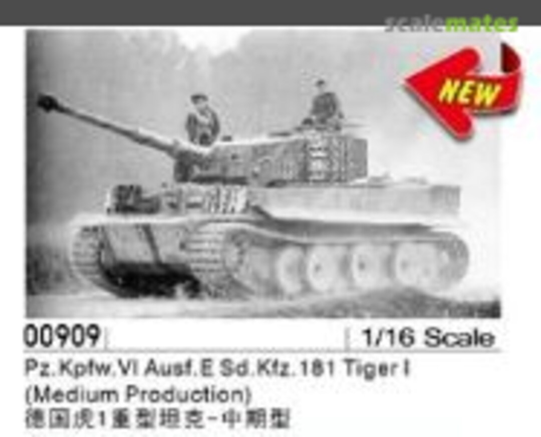 Boxart Pz.Kpfw.VI Ausf.E Sd.Kfz. 181 Tiger I 00909 Trumpeter