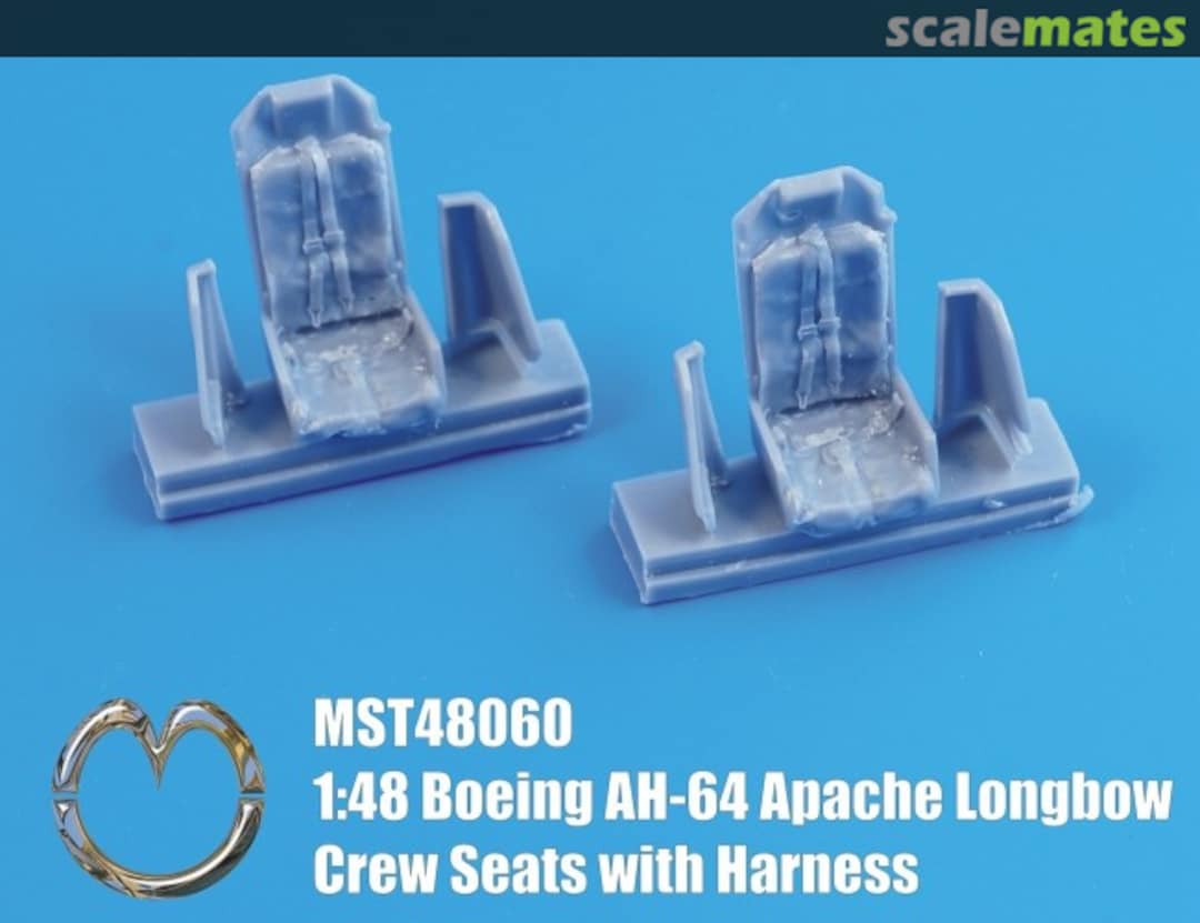 Boxart AH-64 crew seats with harness MST48060 MasterCasters