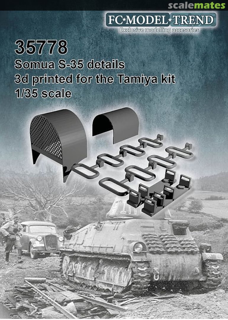 Boxart SOMUA S35 details 35778 FC Model Trend