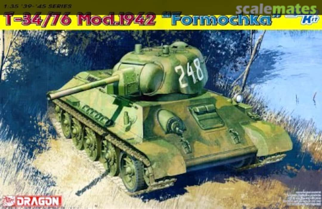 Boxart T-34/76 Mod.1942 "Formochka" 6487 Dragon