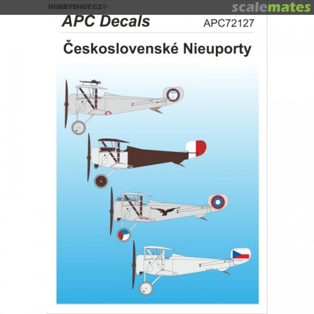 Boxart Czechoslovak Nieuports APC72127 APC Decals