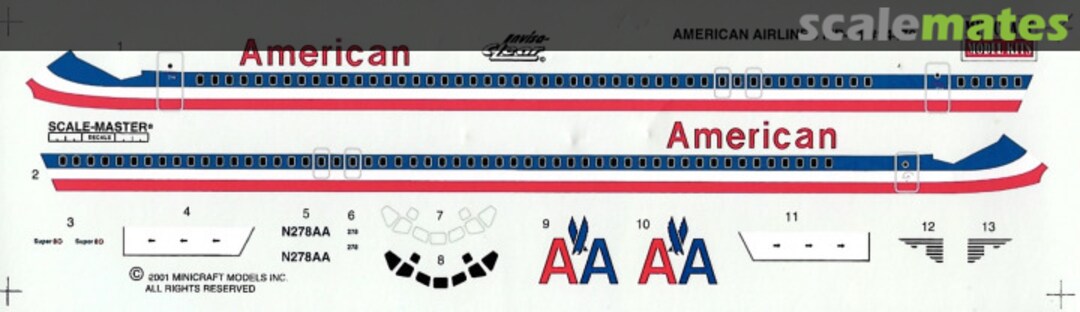 Contents McDonnell-Douglas MD-82 14470 Minicraft Model Kits