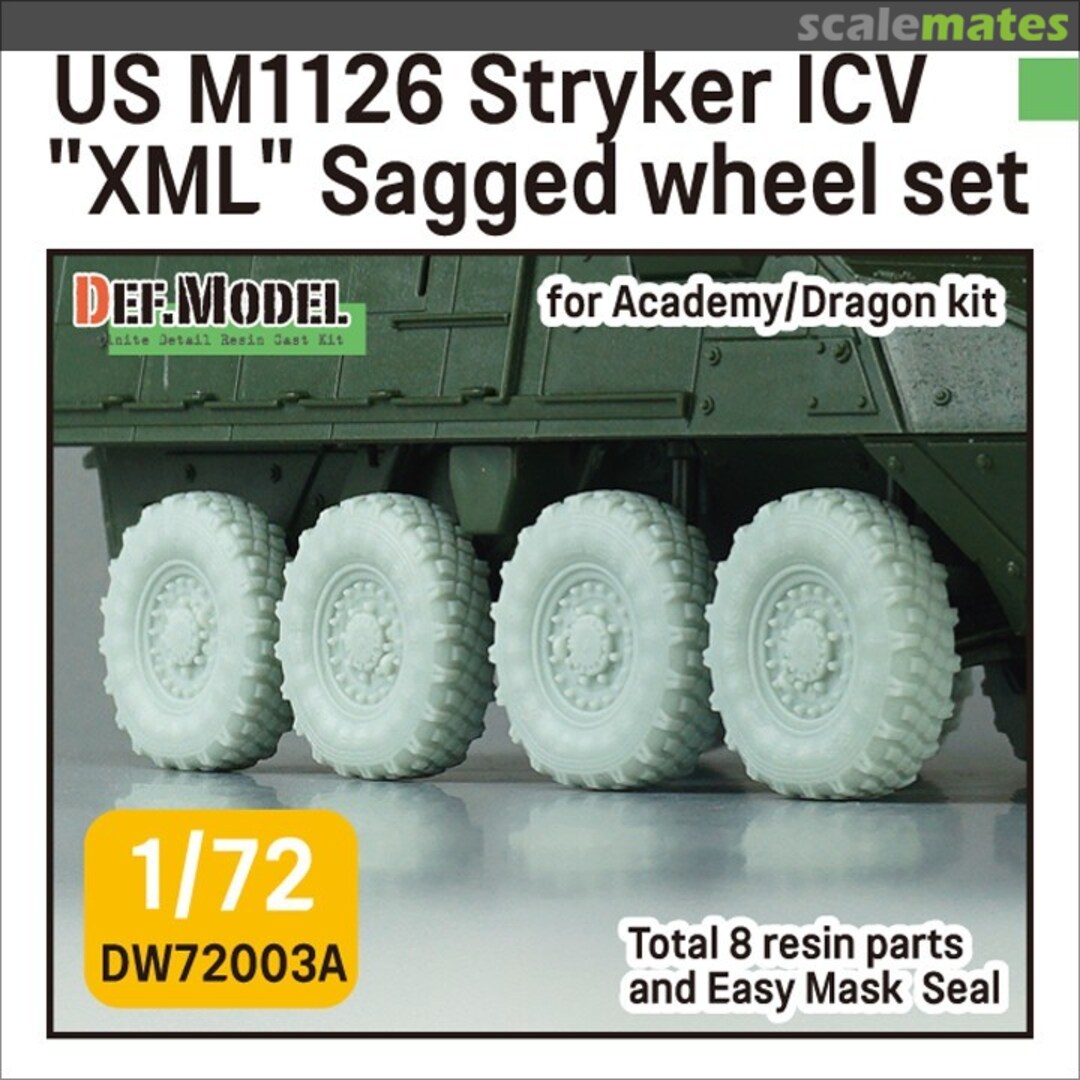 Boxart M1126 Stryker ICV "XML" Sagged wheel set DW72003A Def.Model