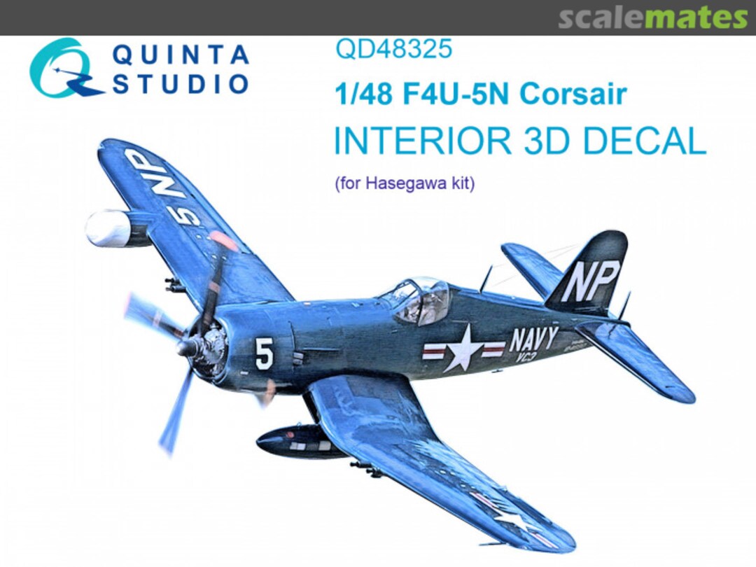 Boxart F4U-5N interior 3D decals QD48325 Quinta Studio