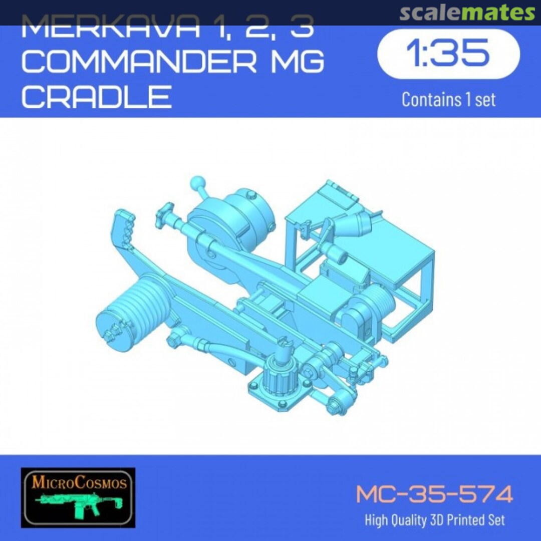 Boxart Merkava 1, 2, 3 Commander MG Cradle MC-35-574 3D MicroCosmos