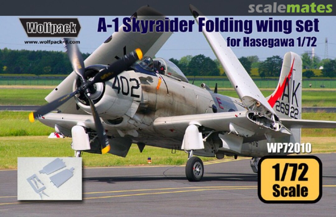 Boxart A-1 Skyraider Folding Wing Set WP72010 Wolfpack