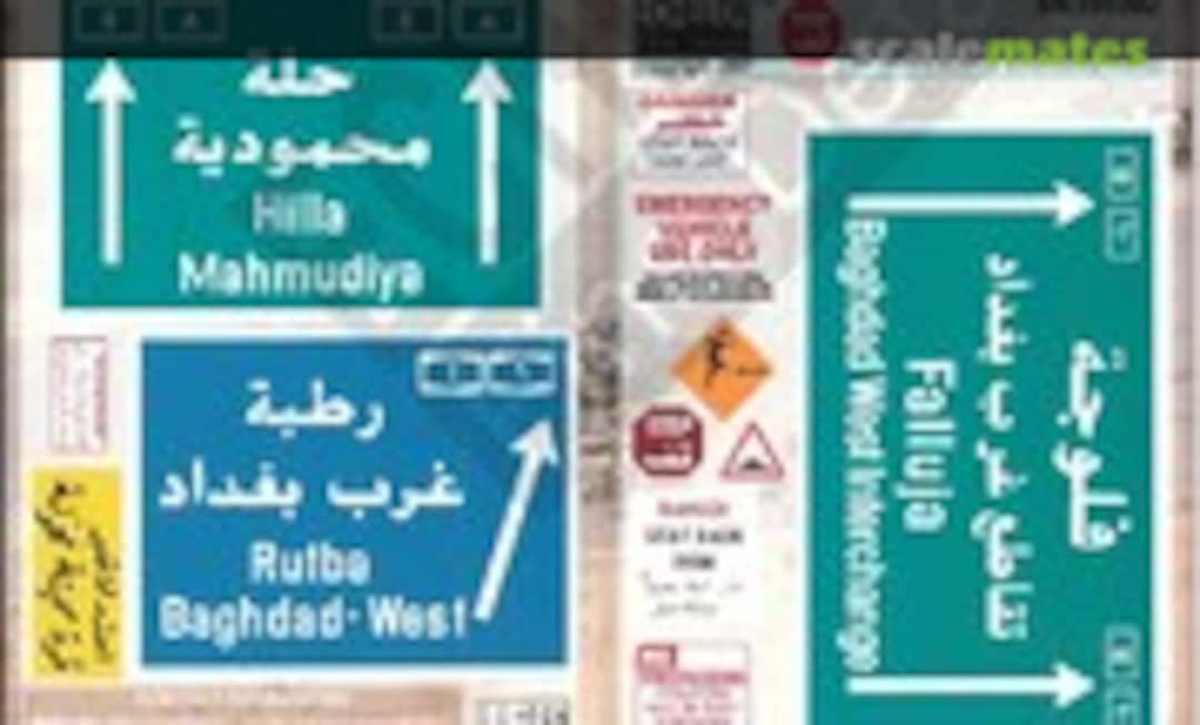 1:35 Road &amp; Traffic Signs (OIF related) Part 2 (Echelon Fine Details SN355602)