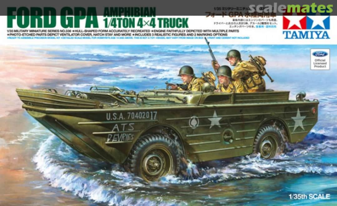 Boxart Ford GPA Amphibian ¼ ton 4x4 Truck 35336 Tamiya