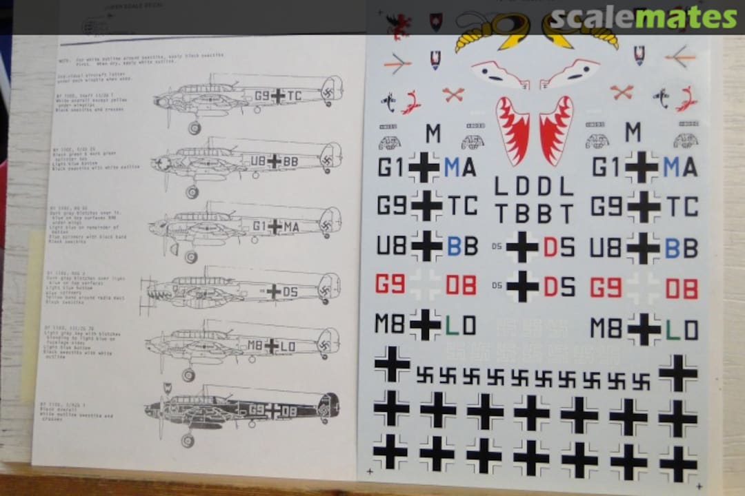 Boxart Messerschmitt Bf-110 C/D/E/G 72-136 SuperScale International