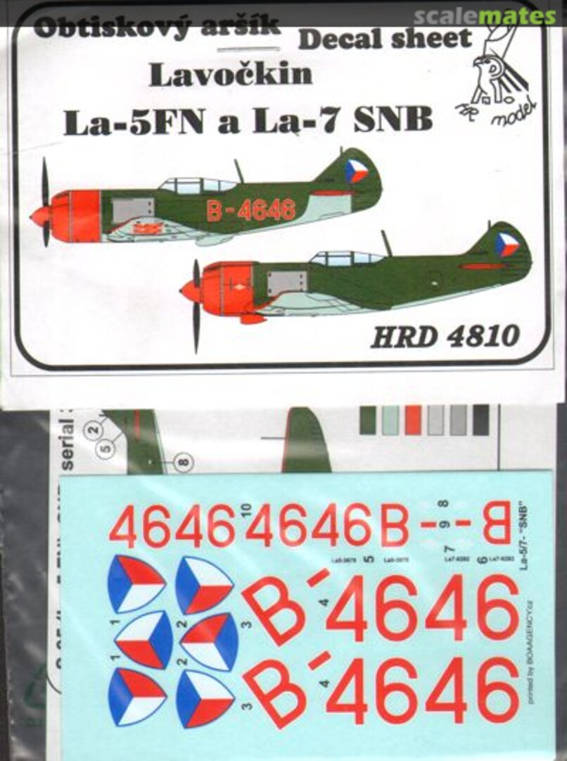 Boxart Lavochkin La-5FN a La-7 SNB HRD4810 HR Model