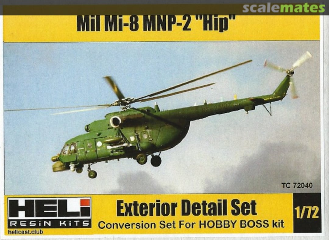 Boxart Mil Mi-8 MNP-2 "Hip" - Exterior Detail Set TC72040 HELI Resin Kits