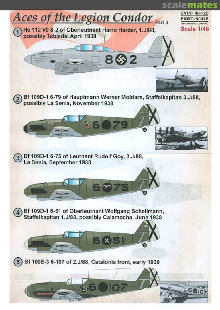 Boxart Aces of the Legion Condor 48-120 Print Scale