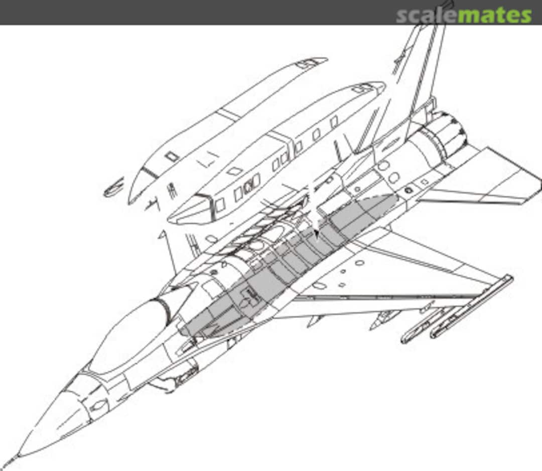 Boxart F-16C Fighting Falcon - Conformal Fuel Tank 7159 CMK