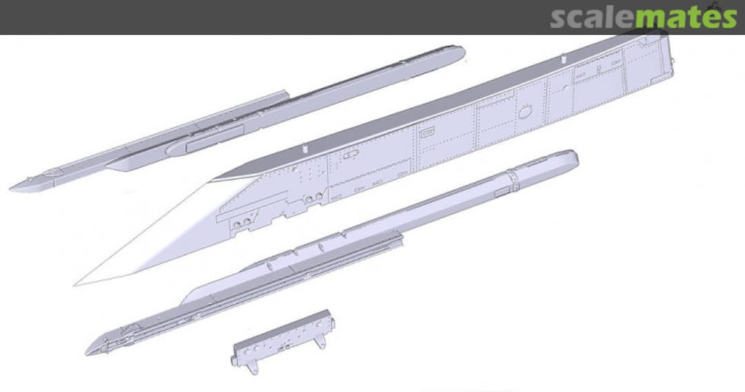 Boxart F-15C Early Pylons + Rails LAU-114 48010 Kopecky Scale Models