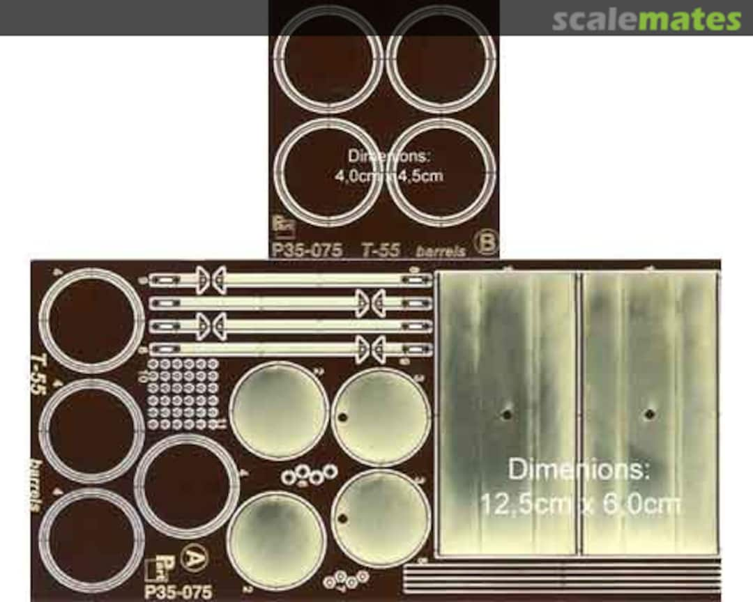 Boxart T-55 barrels P35-075 Part