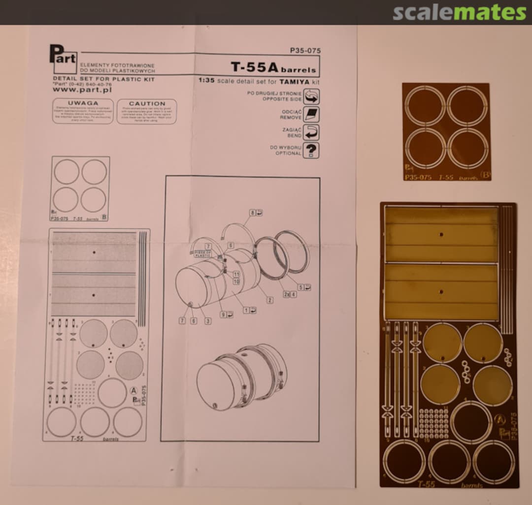 Contents T-55 barrels P35-075 Part