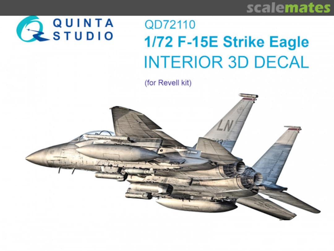 Boxart F-15E Strike Eagle interior 3D decals QD72110 Quinta Studio