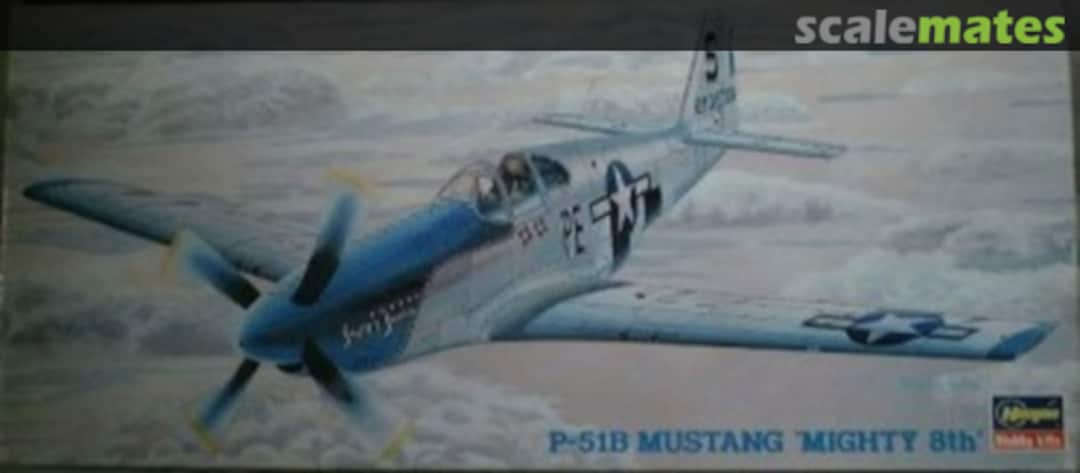 Boxart P-51B Mustang `Mighty 8th´ 51377 Hasegawa