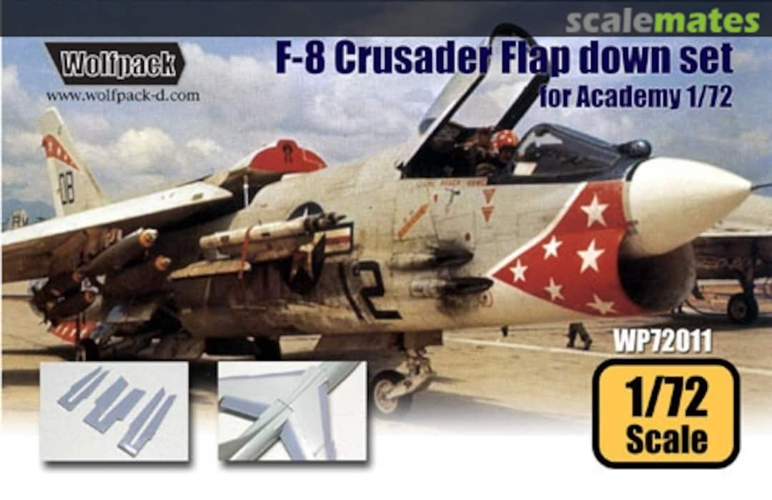 Boxart F-8E Crusader Flaps Down Set WP72011 Wolfpack