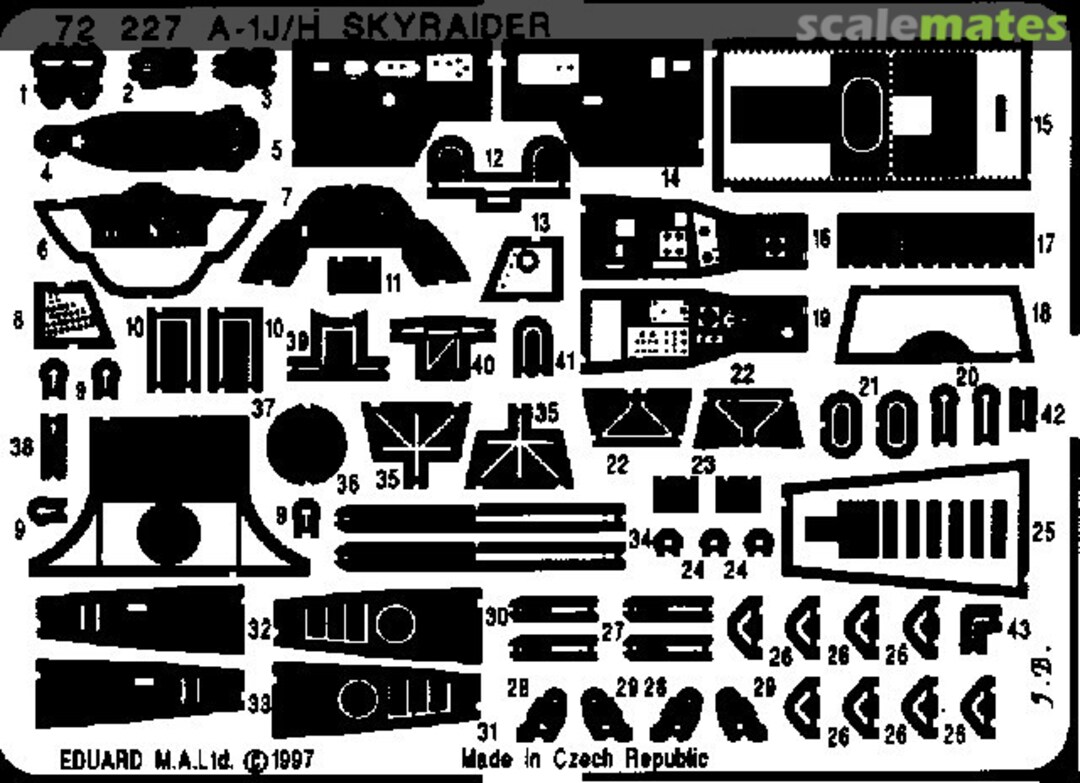 Boxart A-1H/J Skyraider 72227 Eduard