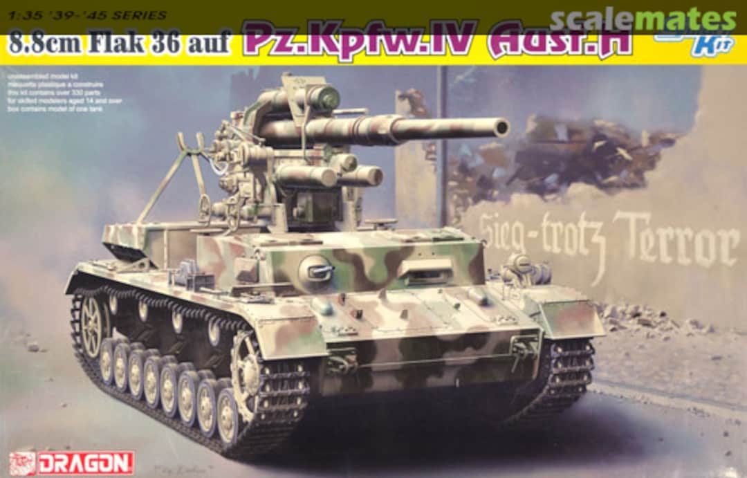 Boxart 88mm FlaK 36 auf Pz.Kpfw.IV Ausf.H 6829 Dragon