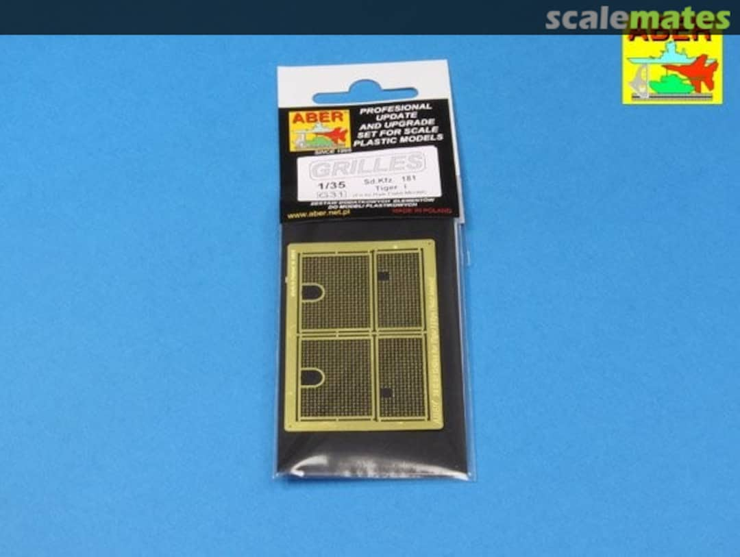 Boxart Grilles for Sd.Kfz. 181 Tiger I 35G31 Aber