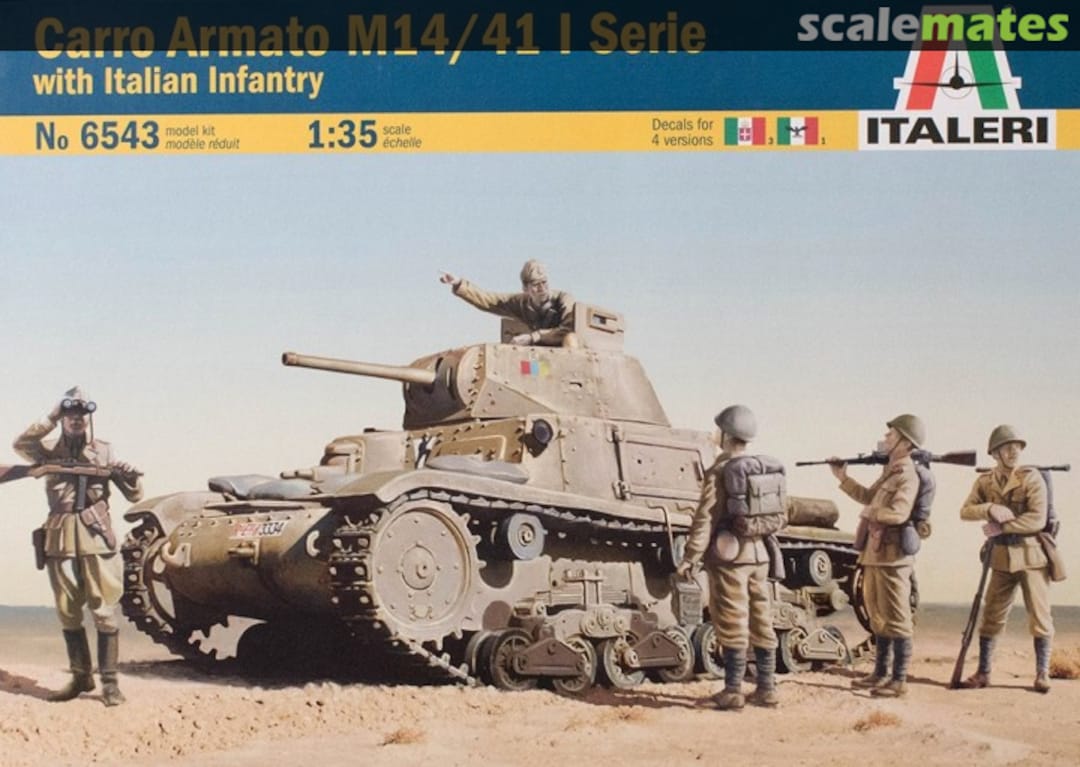 Boxart Carro Armato M14/41 I Serie 6543 Italeri