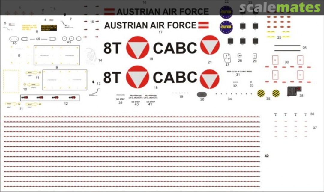 Boxart Austrian Airforce C-130 Hercules FP 72110 Brent-Air-Decals