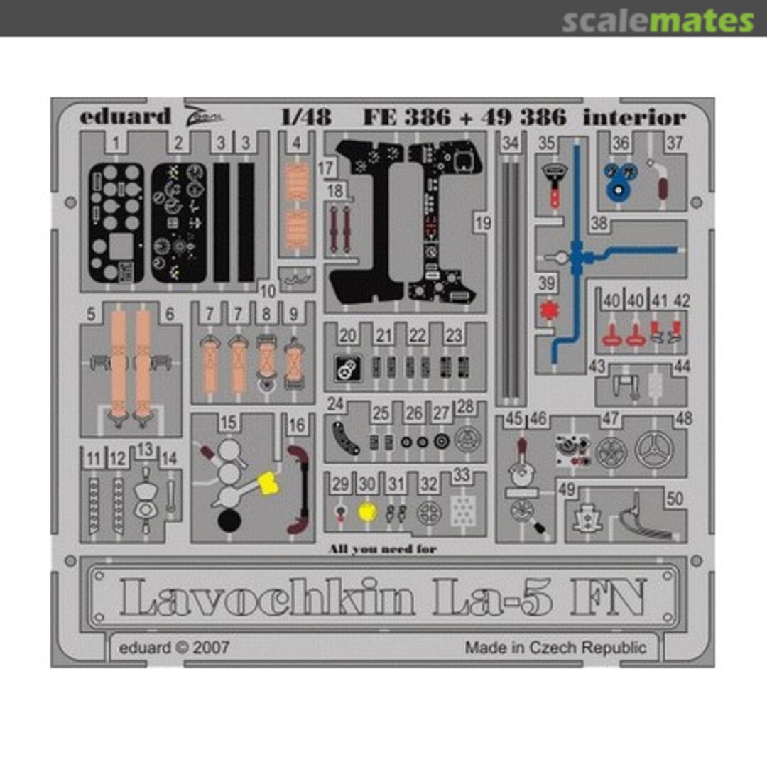 Boxart Lavochkin La-5 FN interior S.A. FE386 Eduard