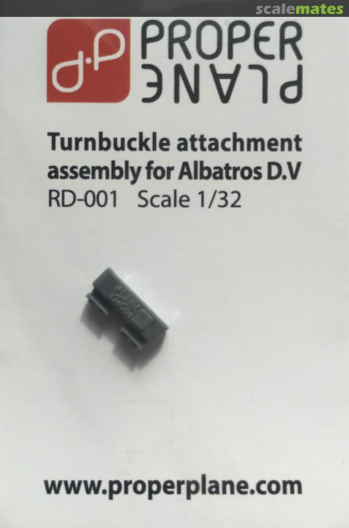 Boxart Turnbuckle attachment assembly for Albatros DV RD-001 Proper Plane