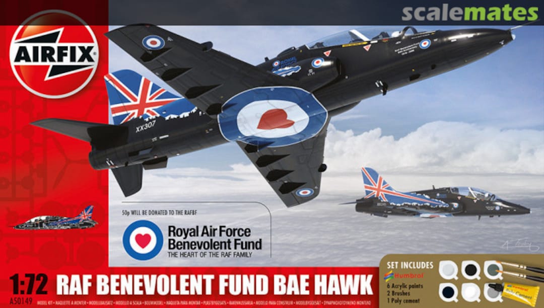 Boxart RAF Benevolent Fund BAe Hawk A50149 Airfix