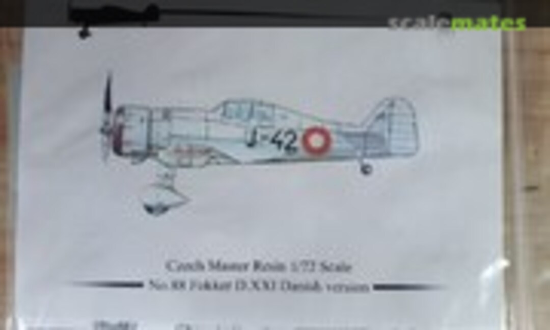 1:72 Fokker D.XXI Danish Version (CMR 88)