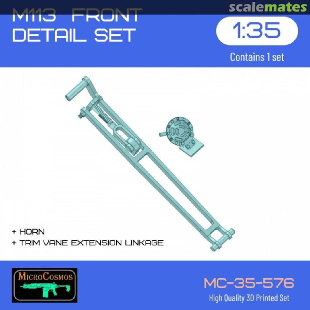 Boxart M113 front detail set MC-35-576 3D MicroCosmos