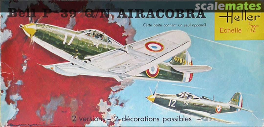 Boxart Bell P-39 Q/N Airacobra 154 Heller