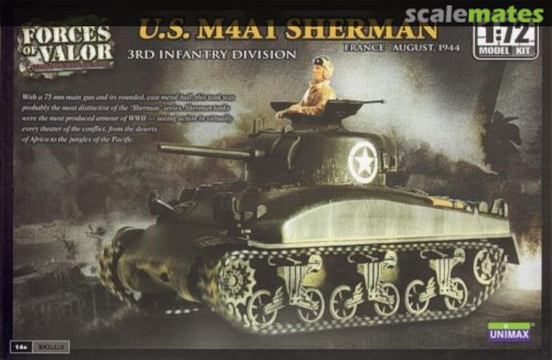 Boxart U.S. M4A1 Sherman 87013 Forces of Valor