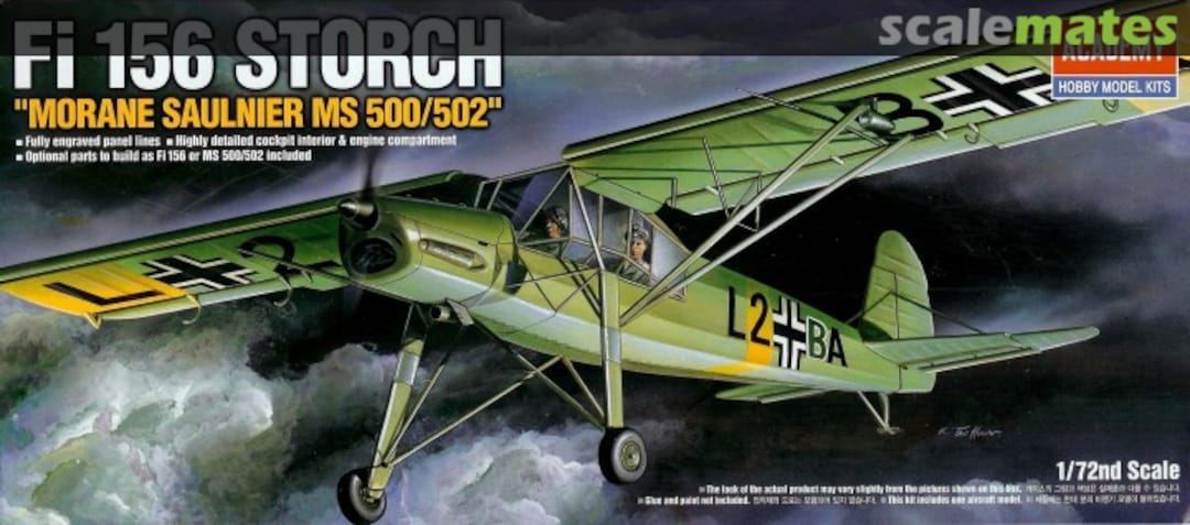 Boxart Fi 156 Storch "Morane Saulnier MS 500/502" 12459 Academy