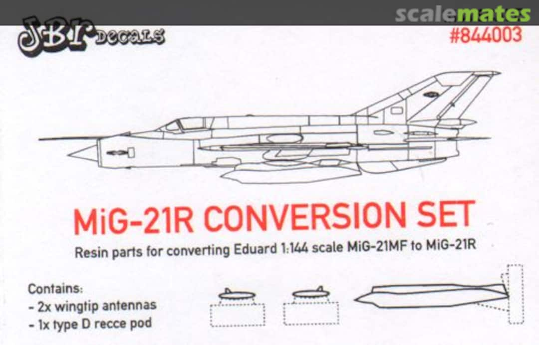 Boxart MiG-21R conversion set 844003 JBr Decals