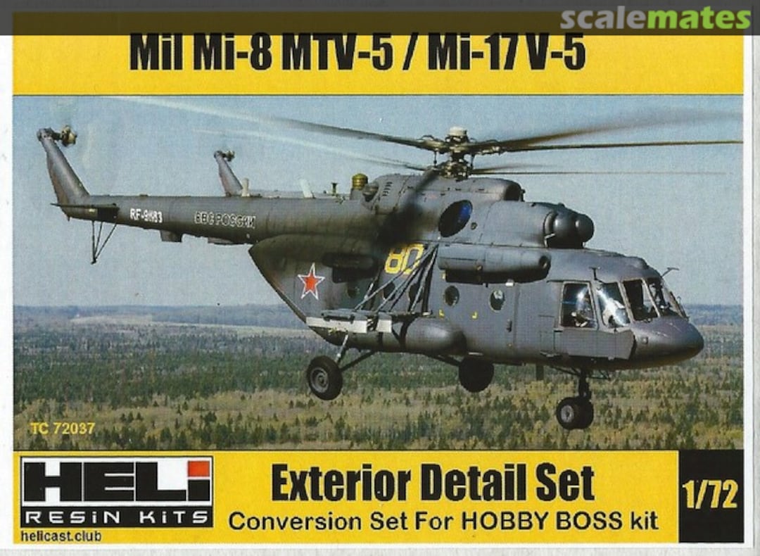 Boxart Mil Mi-8 MTV-5/Mi-17 V-5 - Exterior Detail Set TC72037 HELI Resin Kits