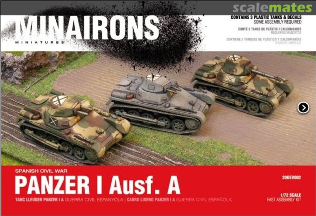 Boxart Panzer I Ausf. A 20GEV002 Minairons Miniatures