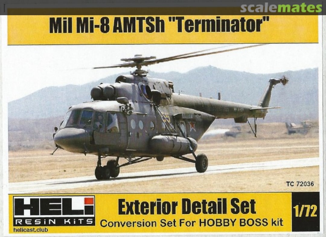 Boxart Mil Mi-8 AMTSh "Terminator" - Exterior Detail Set TC72036 HELI Resin Kits